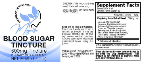 BLOOD SUGAR TINCTURE